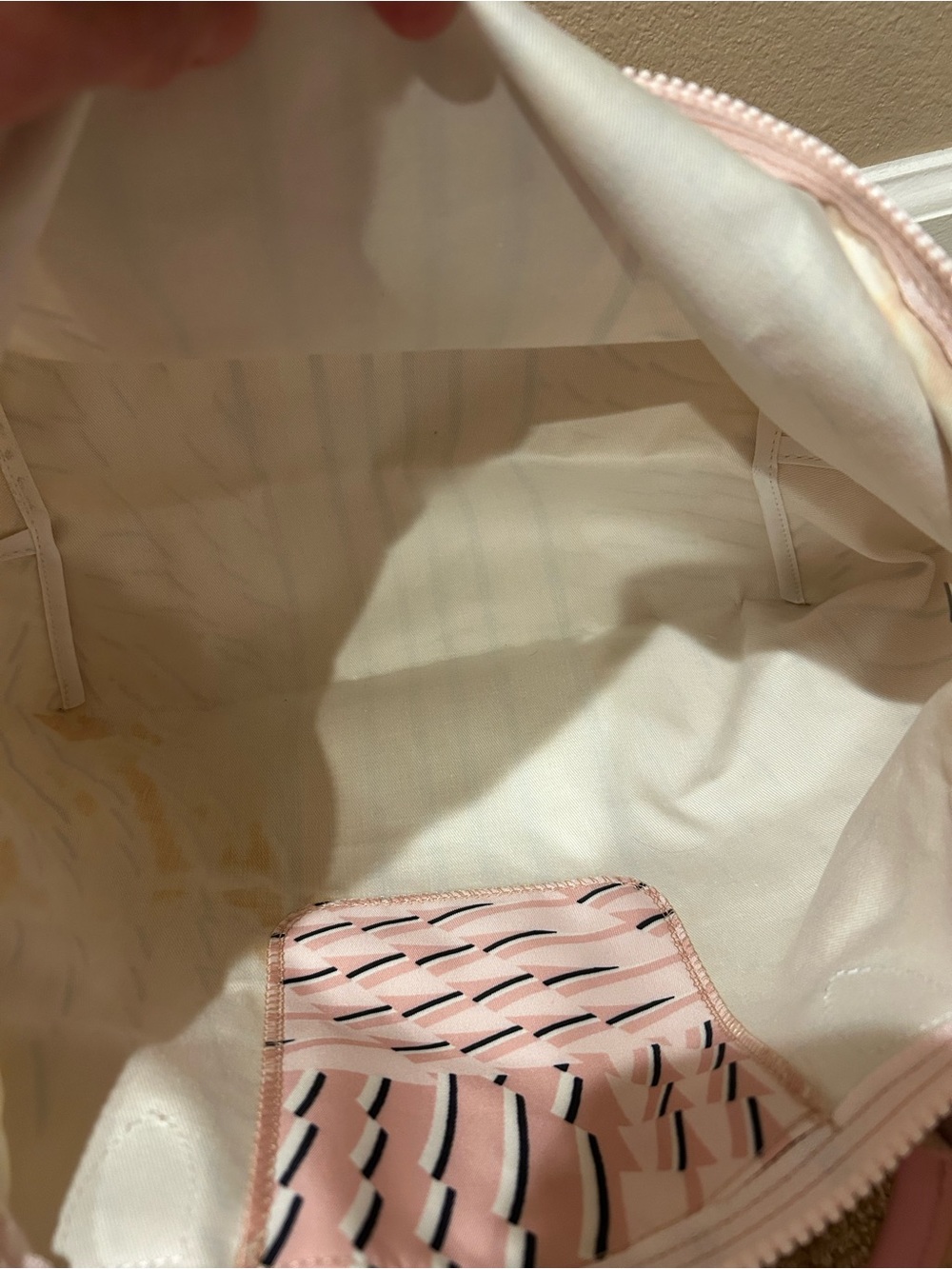 Longchamp Pink Patterned Tote - Picture 8 of 8